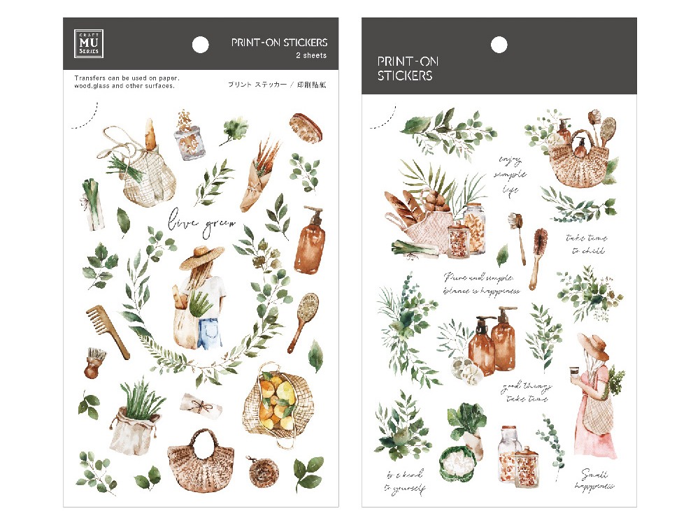 MU Print-On Transfer Stickers 115 - Live Green