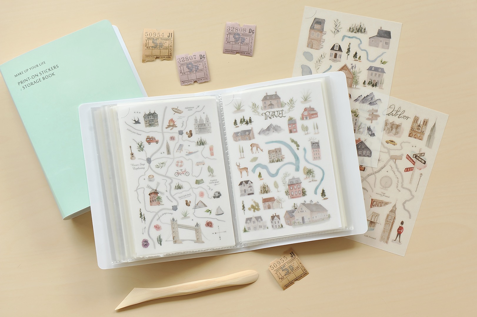 MU Sticker Storage Book - Celadon Green