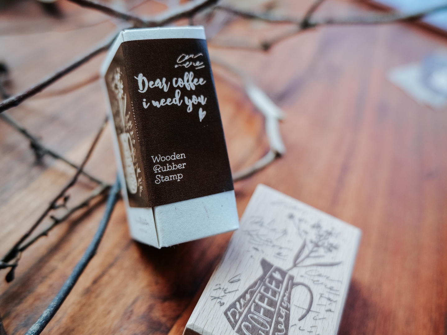 Meow Illustration Stamp - Coffee I need You