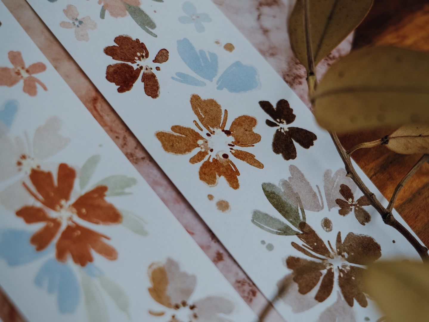 Meow Illustration Washi Tape - Anemone