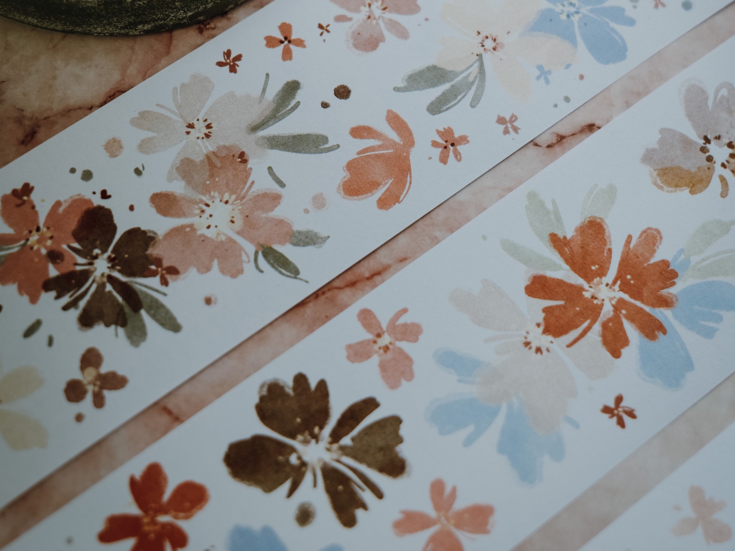 Meow Illustration Washi Tape - Anemone