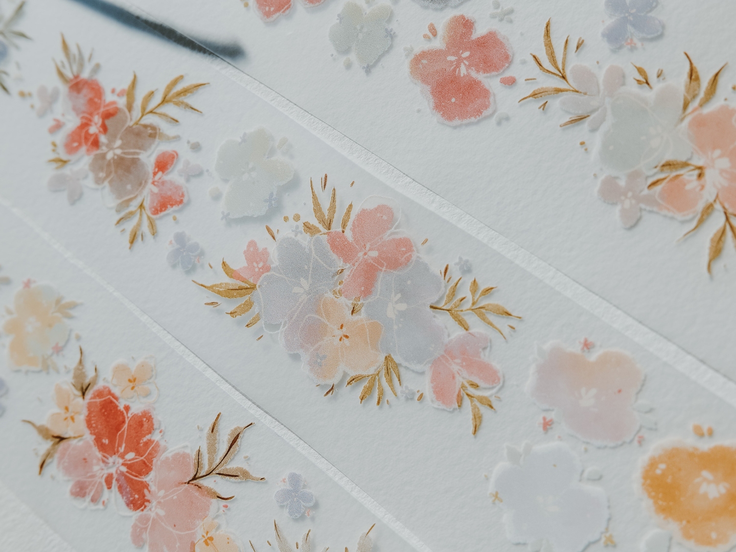 Meow Illustration Matte PET Tape - Candy Candy