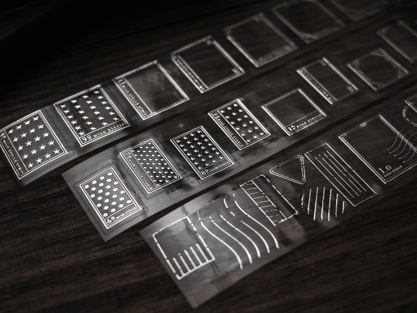 Miaostelle PET Tape - Classic Stamp Silver