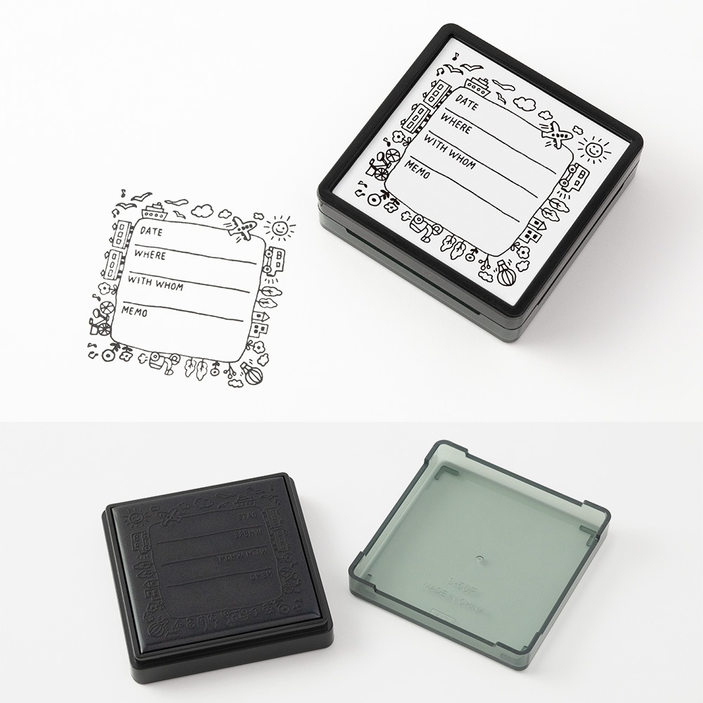 Midori Paintable Stamp Pre-Inked - Going Out Record