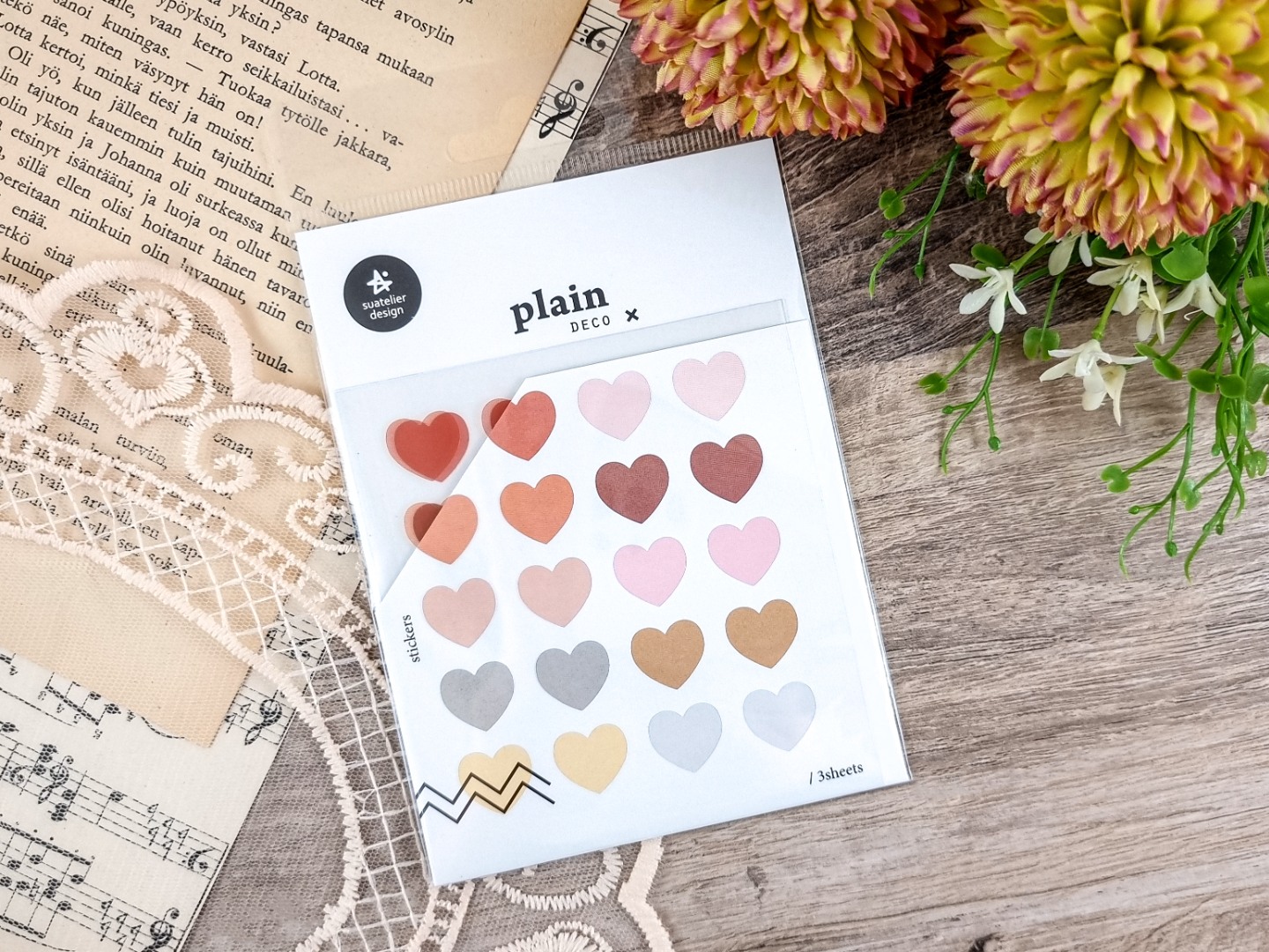 Deco Stickers Plain.53 - Heart Large