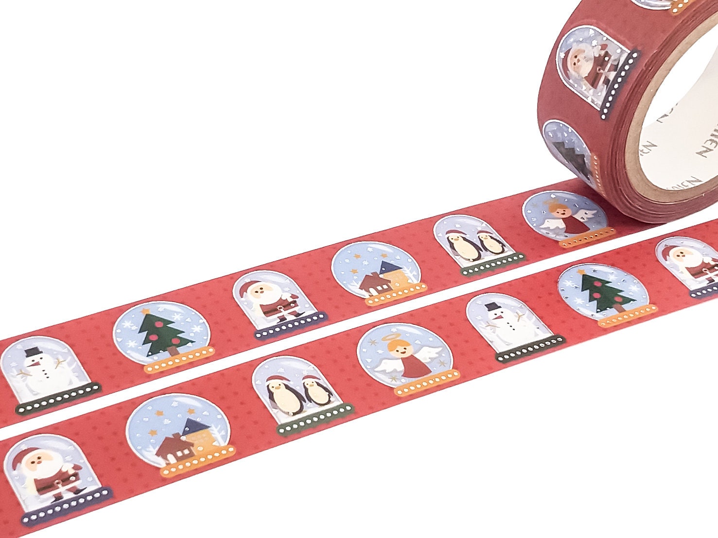 Saien | Christmas Washi Tape - Snowglobe