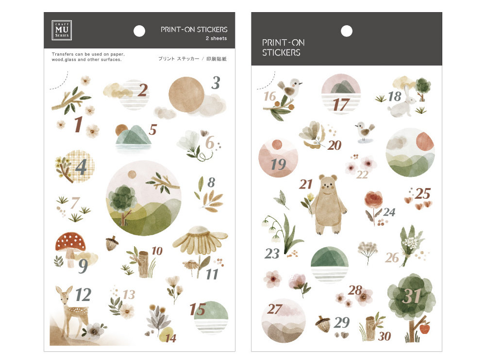 MU Print-On Siirtotarrat 165 - Vihreä Päiväuni