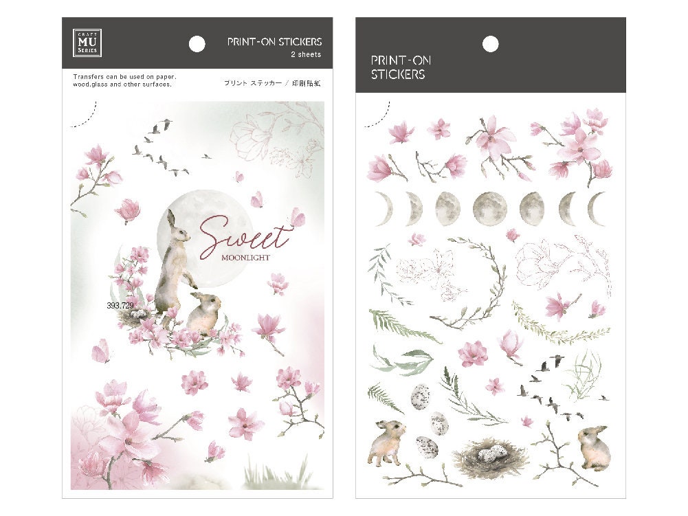 MU Print-On Siirtotarrat 185 - Sweet Moonlight