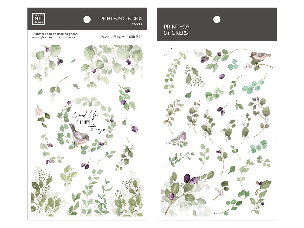 MU | Print-On Stickers - Freshly Green
