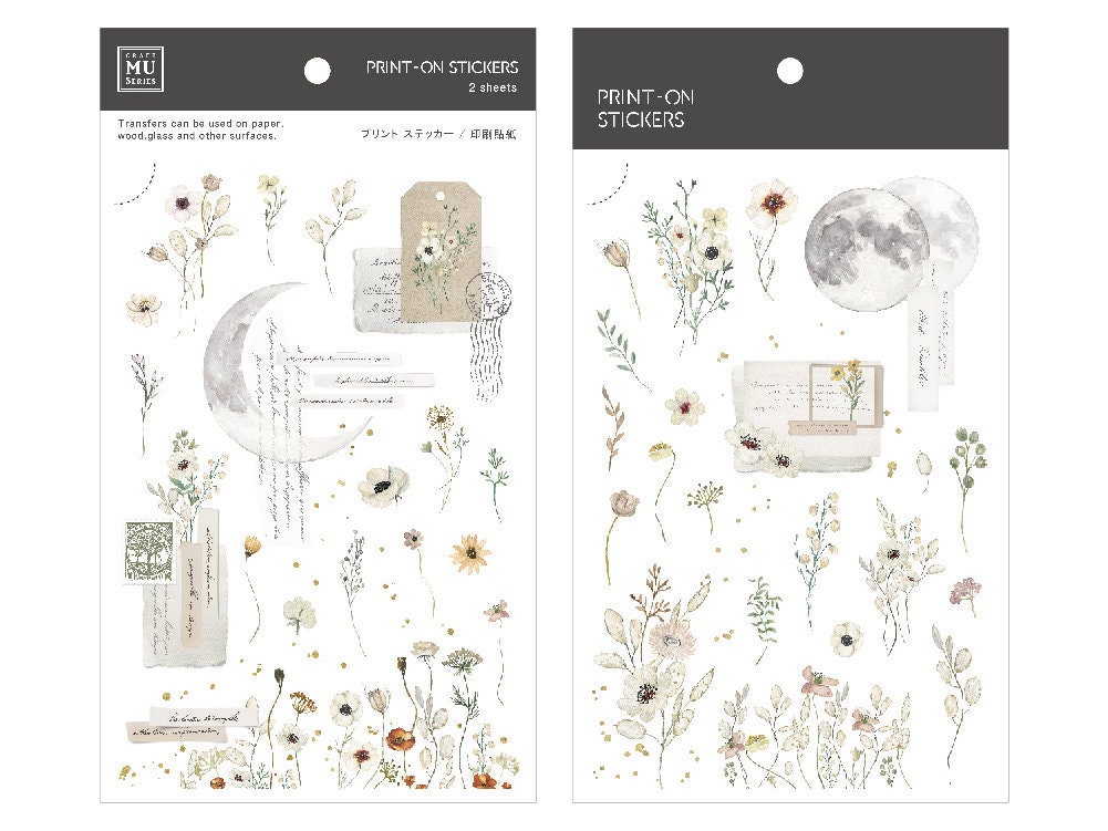 MU Print-On Transfer Stickers 200 - Calm Of The Moon