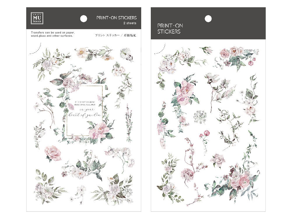 MU Print-On Transfer Stickers 204 - Intertwined Beauty