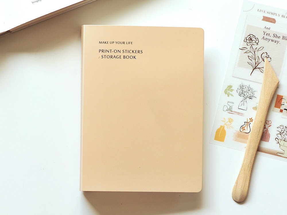 MU | Sticker Storage Book - Milk Tea