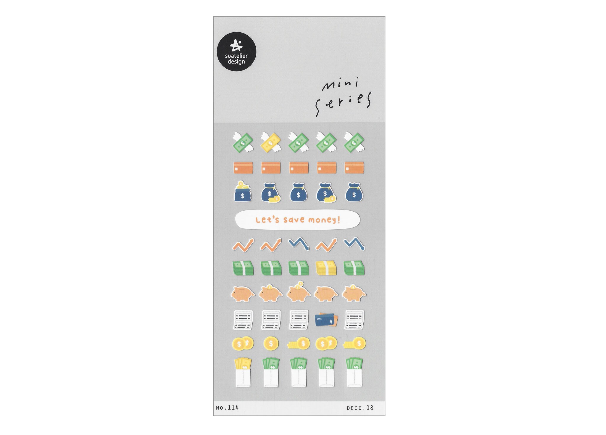 Suatelier Mini Series Planner Stickers - Deco.08