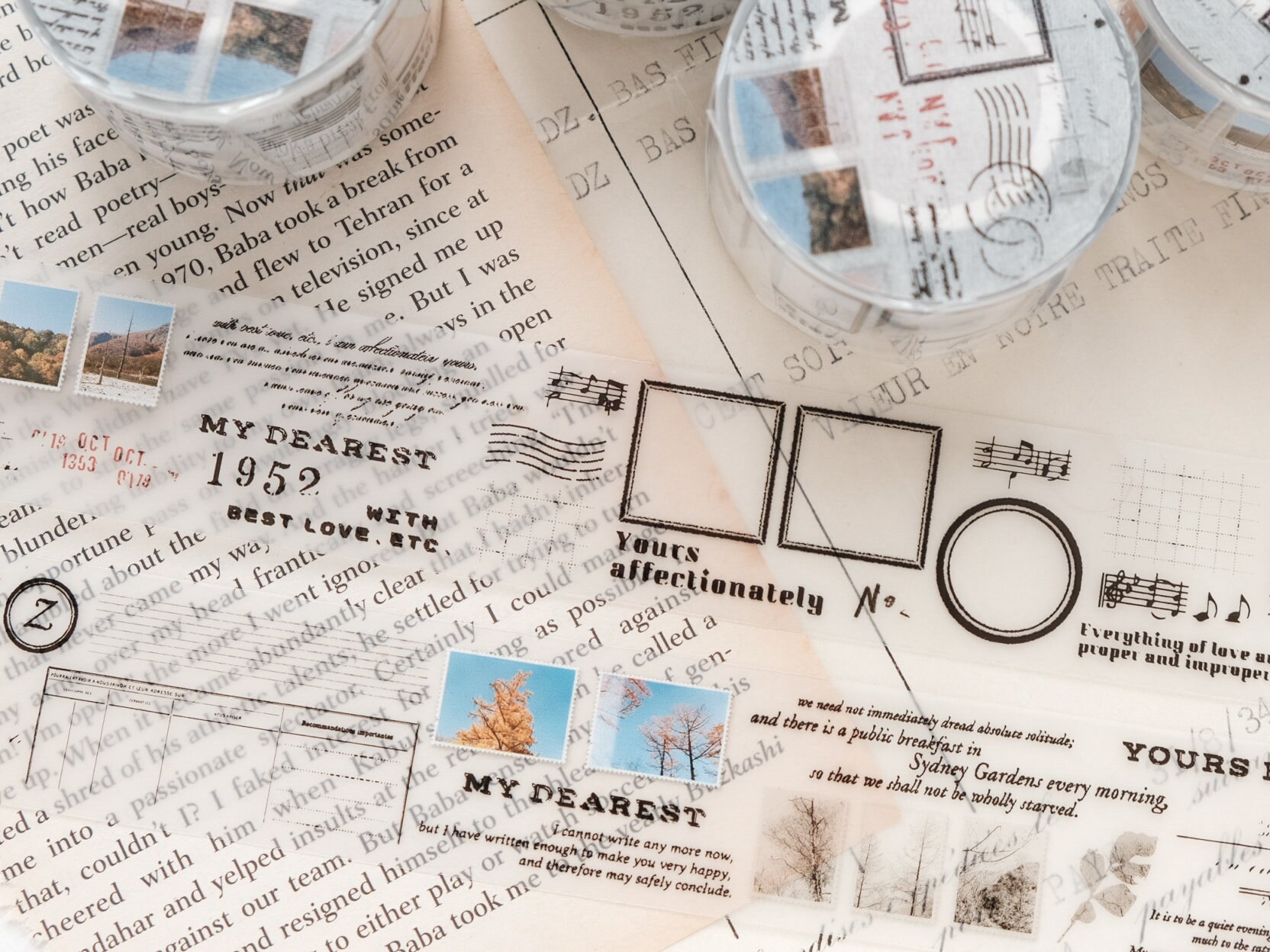 Stationery Instinct Matte PET Tape - Collage Practice