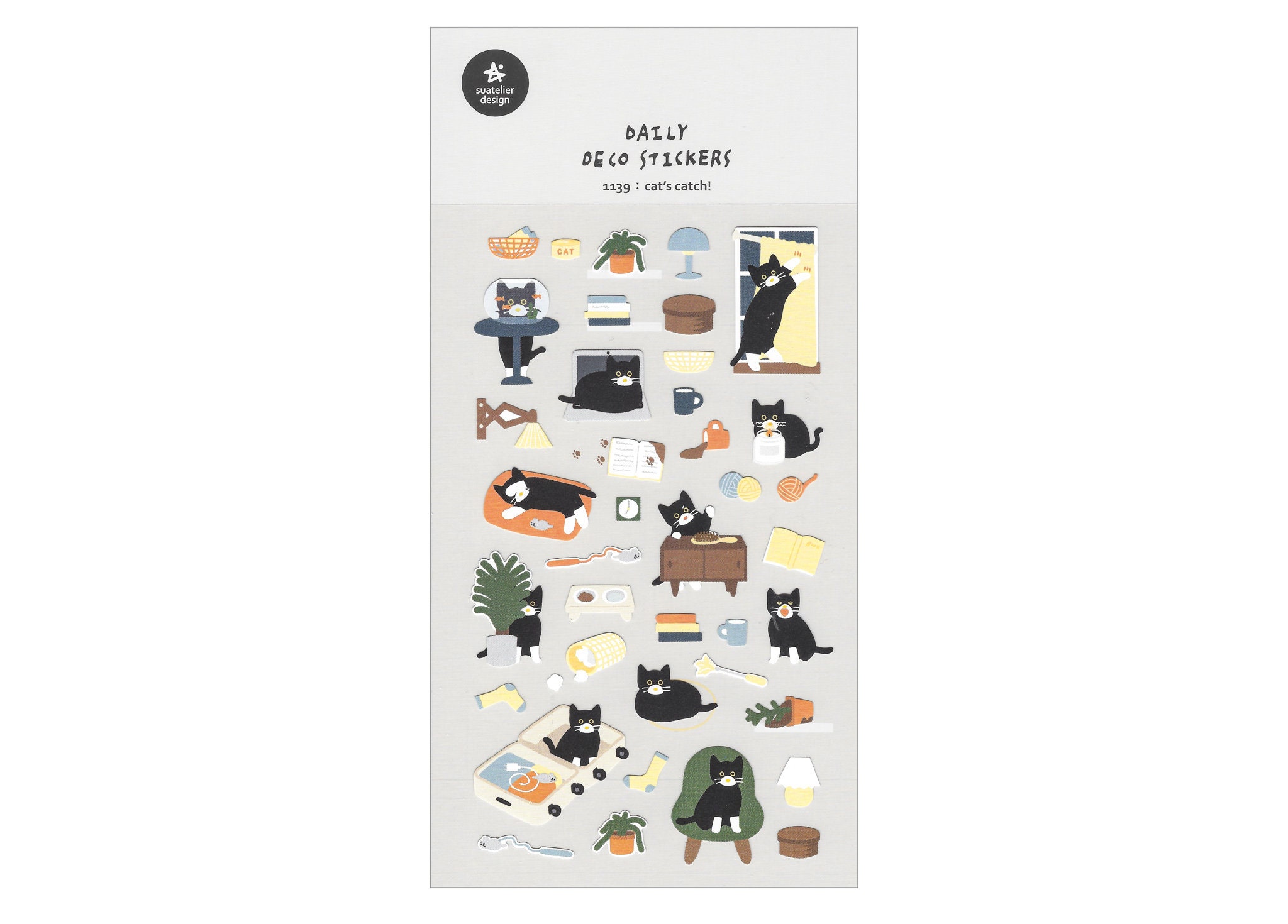 Suatelier Stickers 1139 - Cats Catch