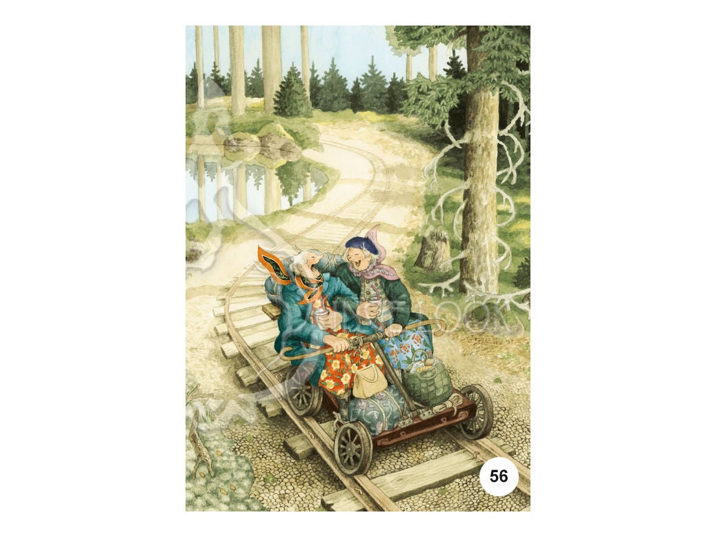 Inge Löök Postcard Old Ladies - 56