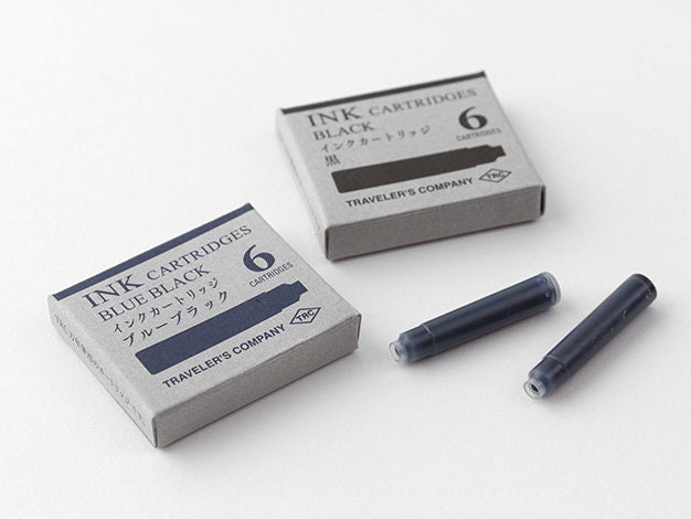 Brass Fountain Pen Ink Cartridges Refill - Blue Black