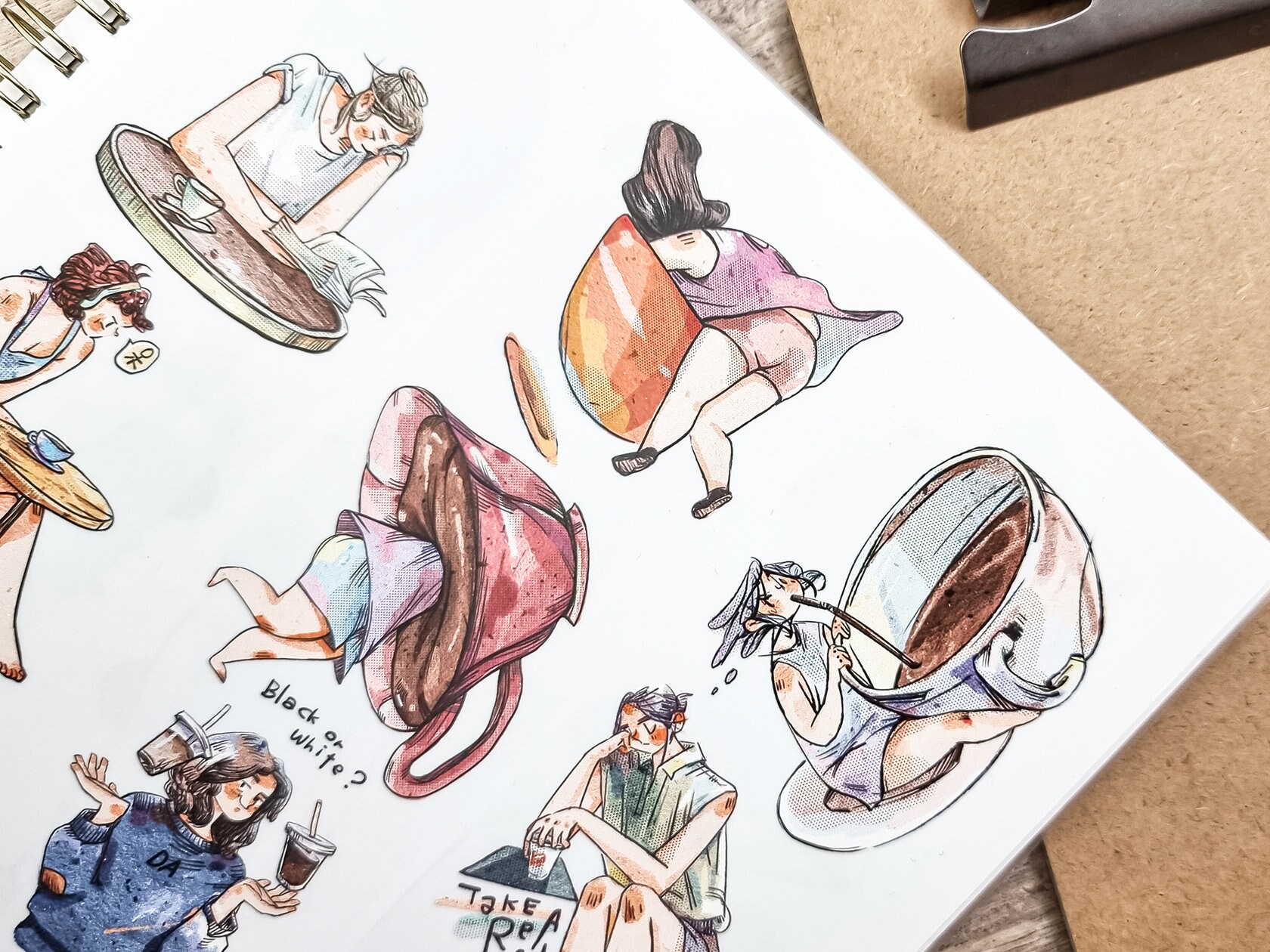 Ding Idako Matte PET Tape - Coffee PLS