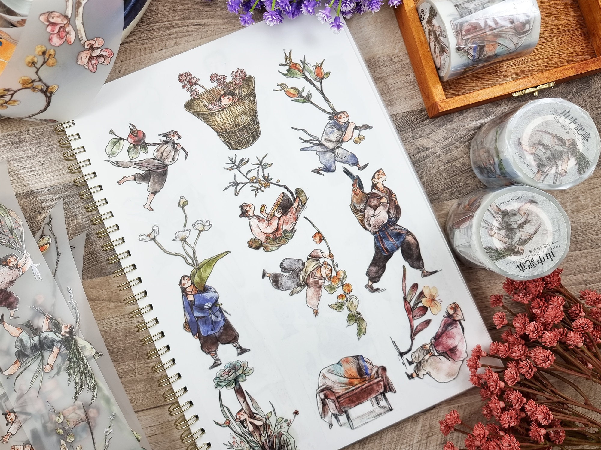 Ding Idako Matte PET Tape - Notes In The Mountains