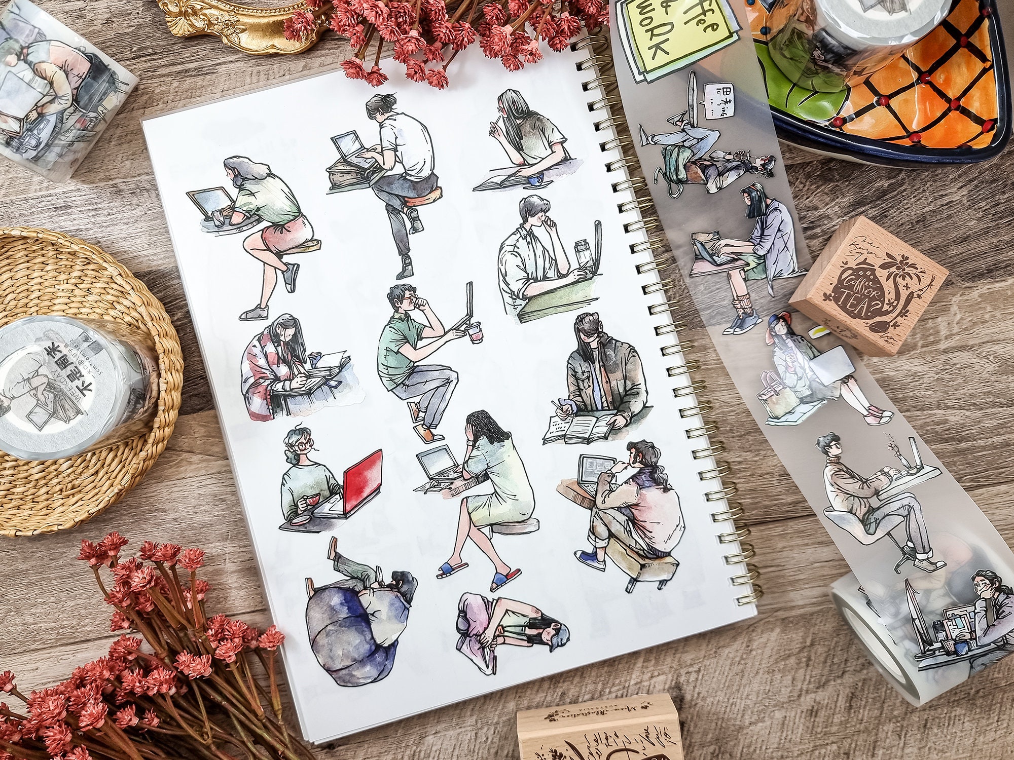 Ding Idako Matte PET Tape - Weekday