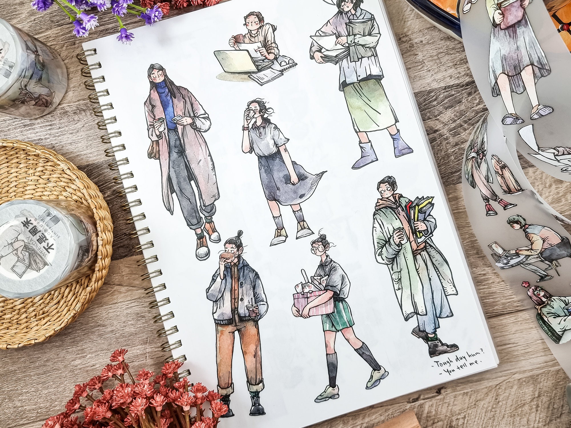 Ding Idako Matte PET Tape - Weekday