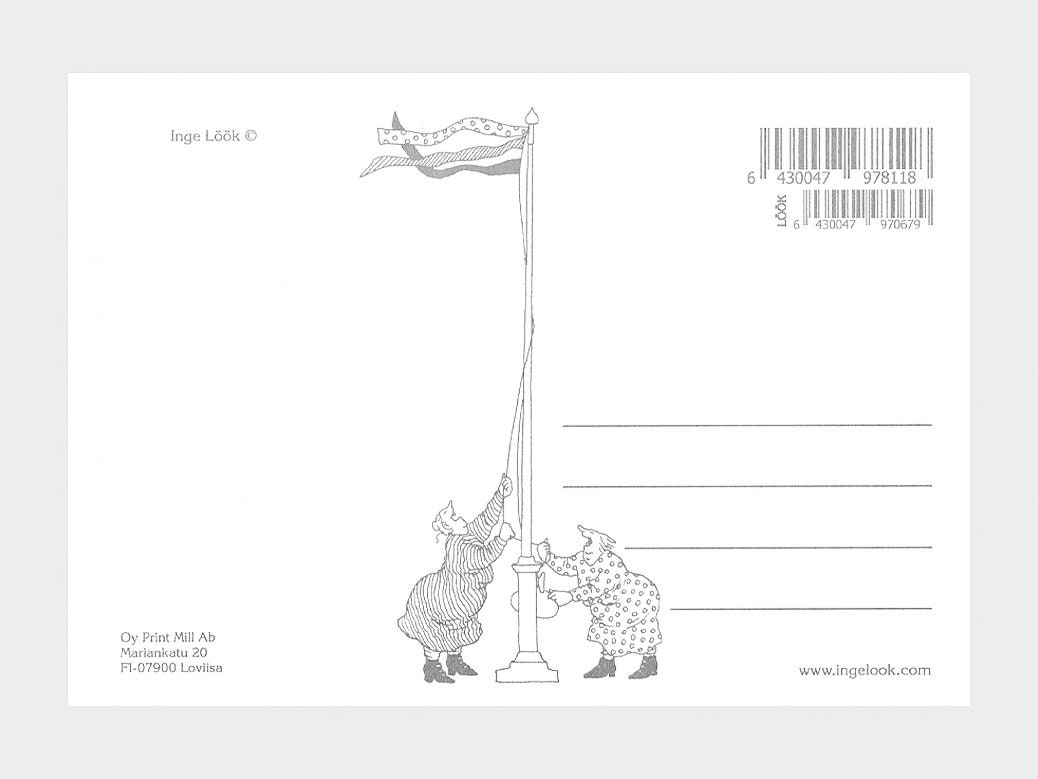 Inge Löök Postcard Old Ladies - 11