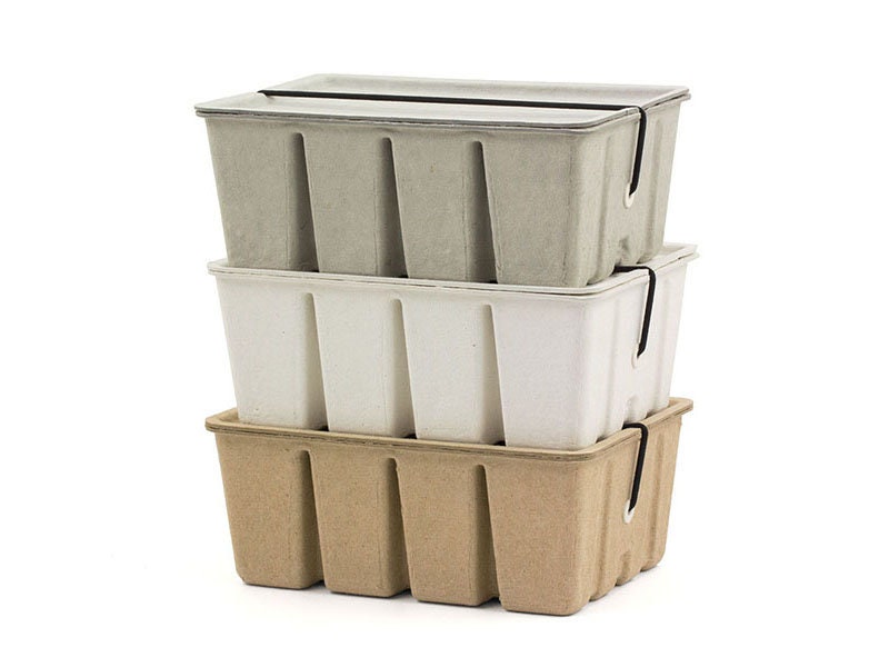 Midori Pulp Card Box - White