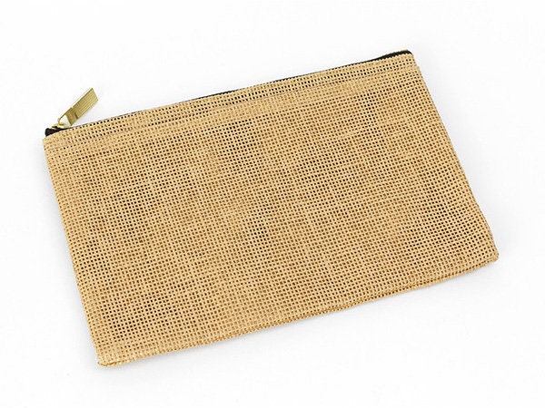 Midori Pulp Paper Cord Pen Pouch - Beige