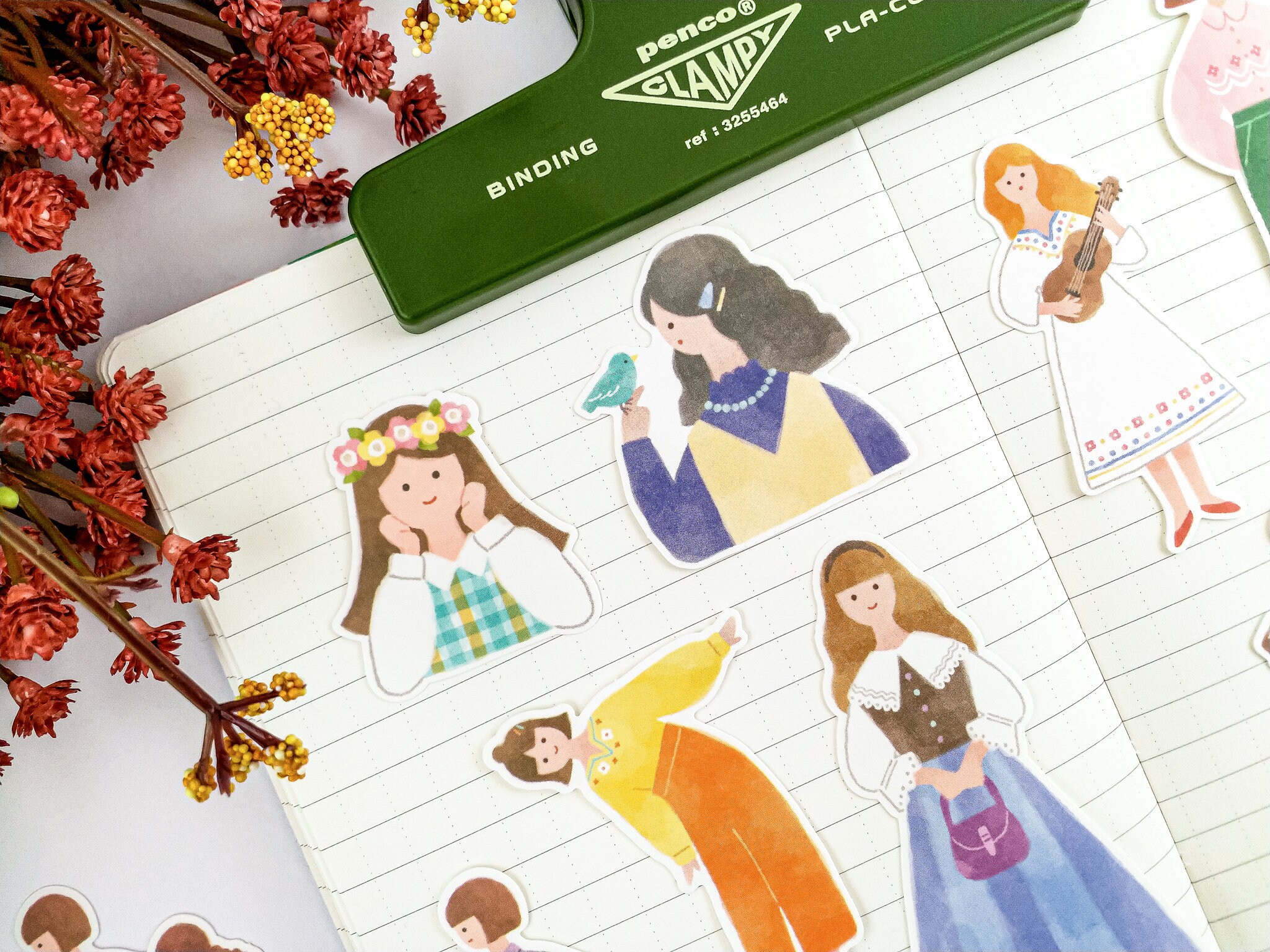 Amie Sticker Flakes - Retro Girl