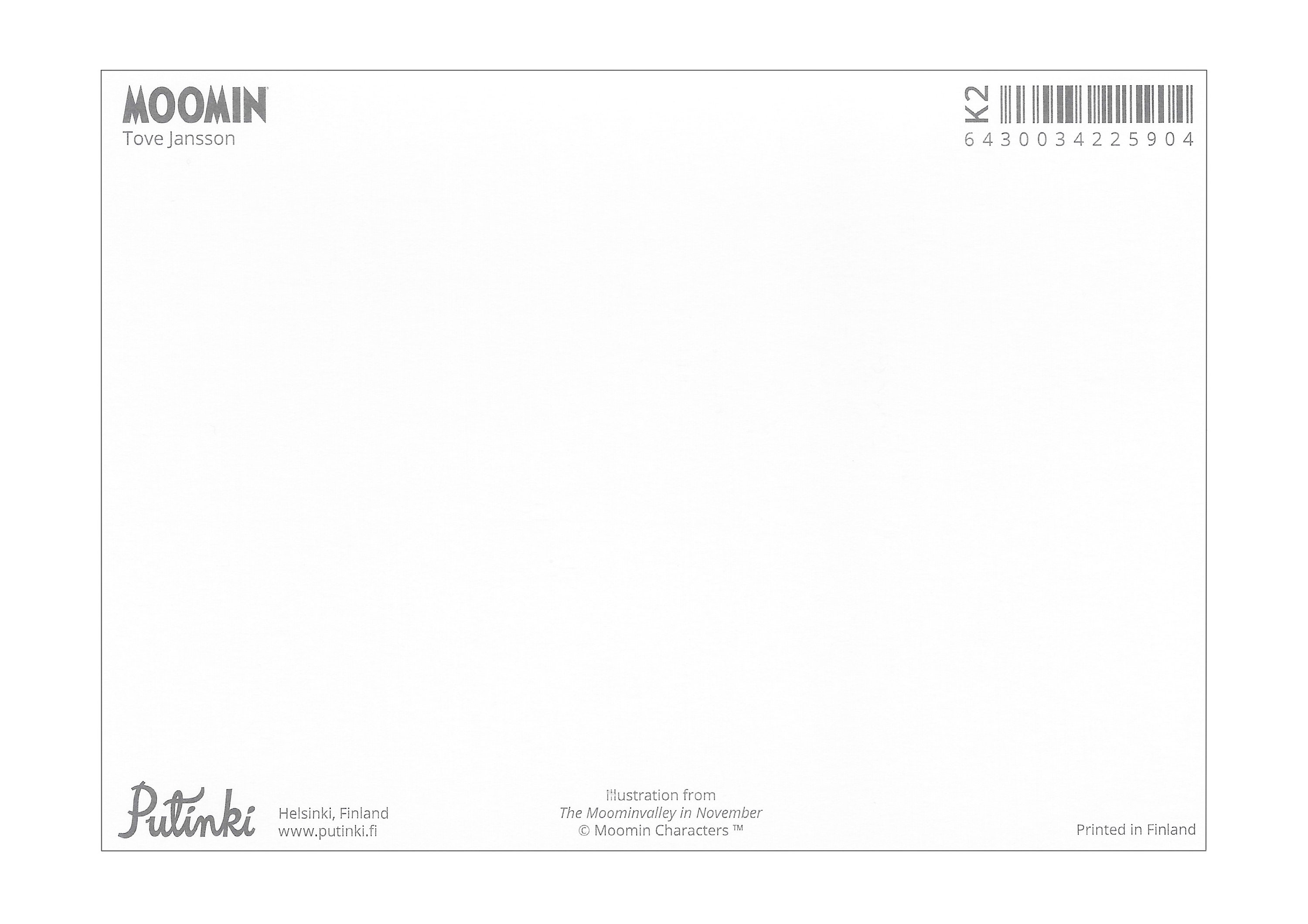 Moomin Postcard - Fillyjonk