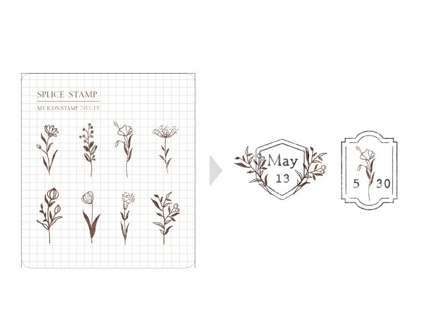 MU | Icon Stamp Flower Days - No.15