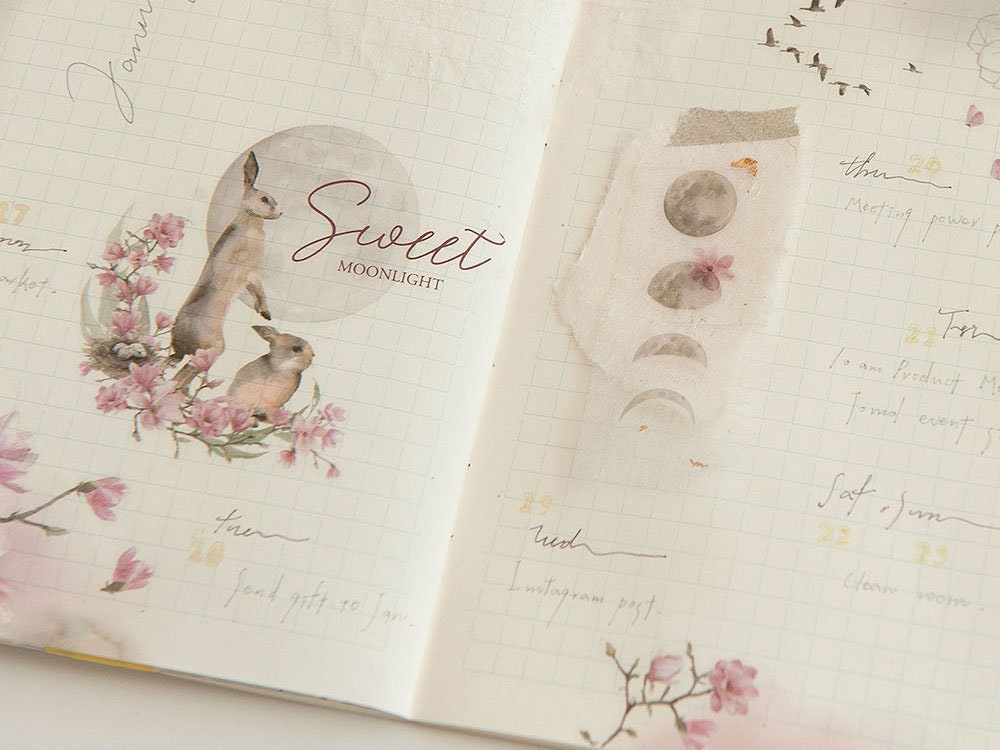 MU Print-On Siirtotarrat 185 - Sweet Moonlight