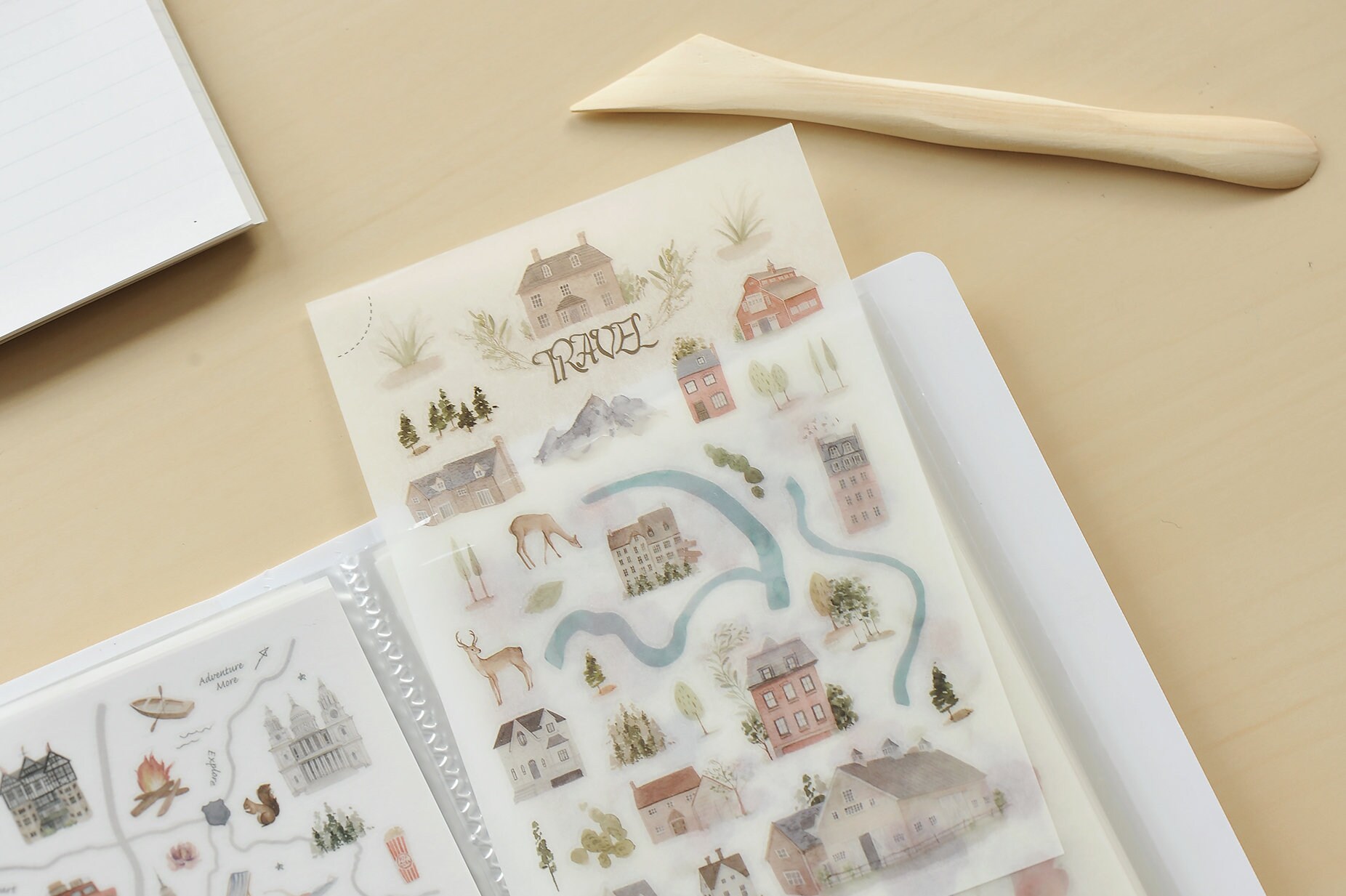 MU | Sticker Storage Book - Milk Tea