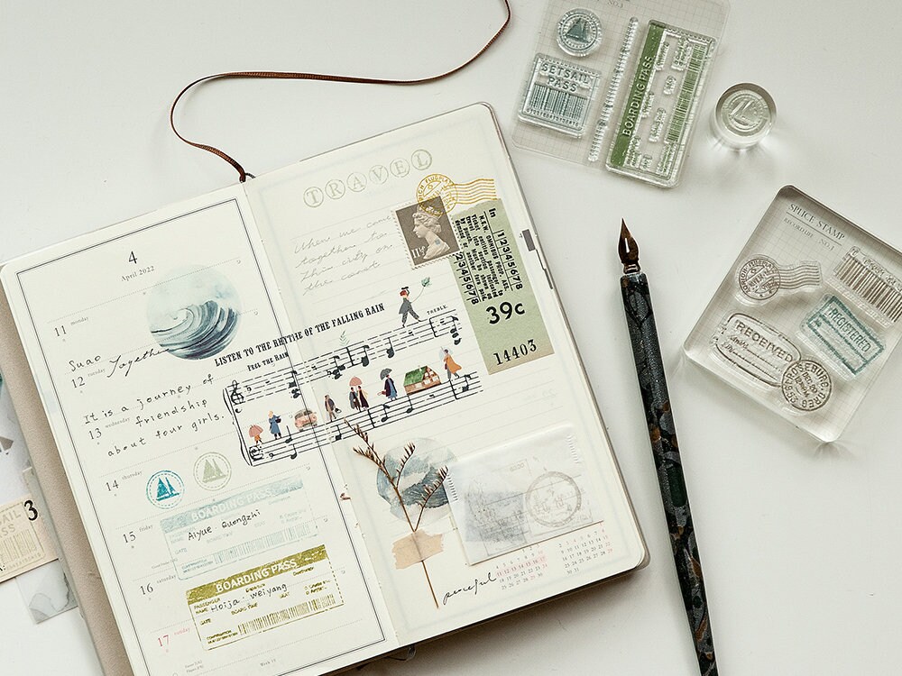 MU Clear Stamp Record Life 03 - Set Sail