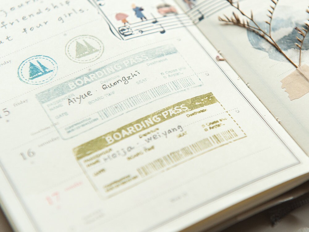 MU Clear Stamp Record Life 03 - Set Sail