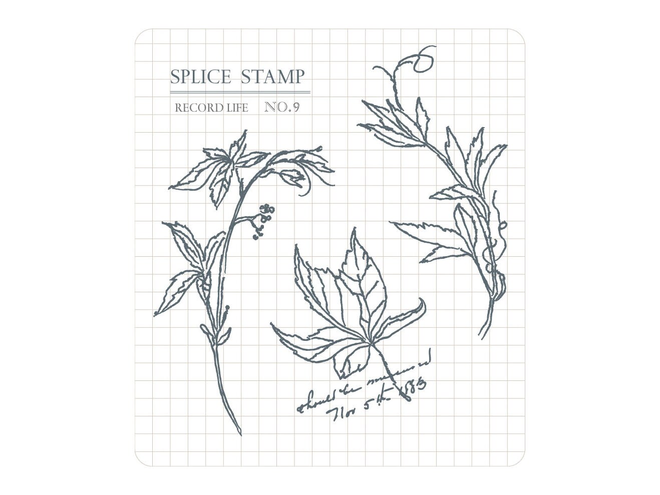 MU Clear Stamp Record Life 09 - Wind of Autumn