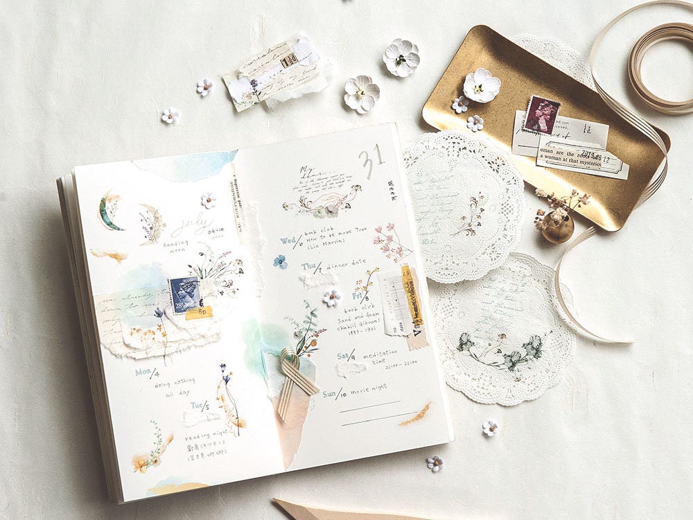 MU Print-On Siirtotarrat 196 - Glimmer Of The Moon