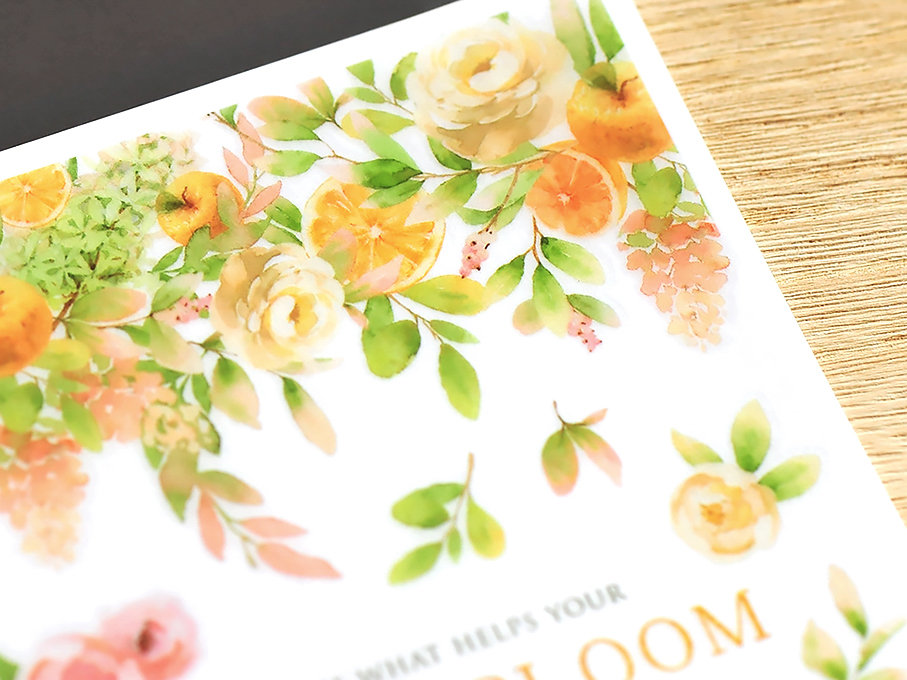 MU | Print-On Siirtotarrat - Heart Blooms