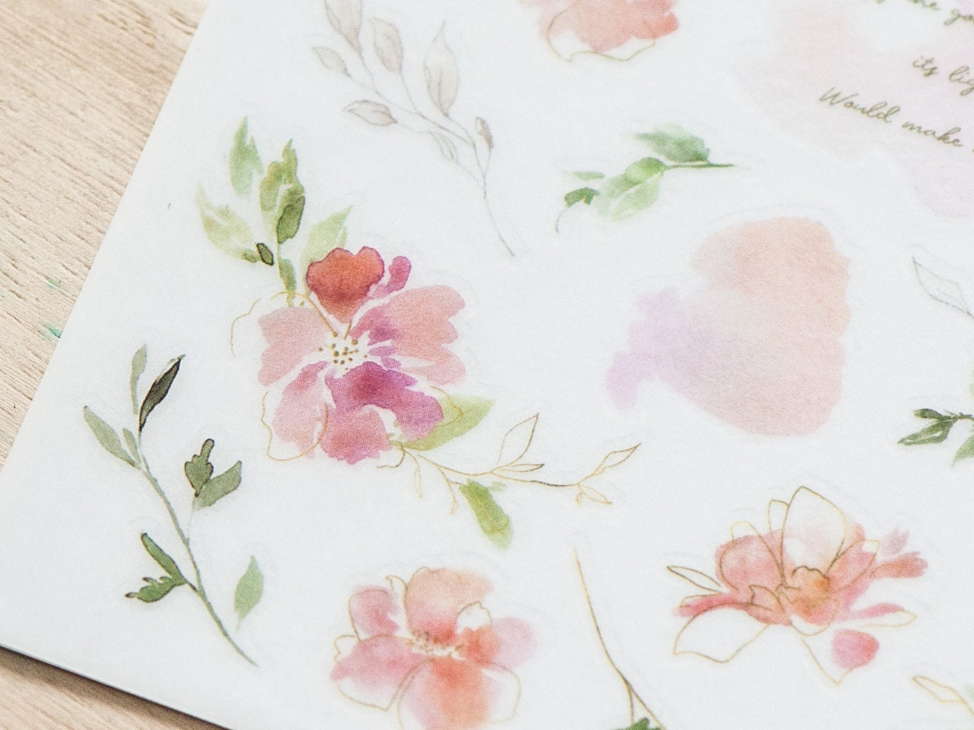 MU Print-On Siirtotarrat 190 - Soft Pink Of Summer