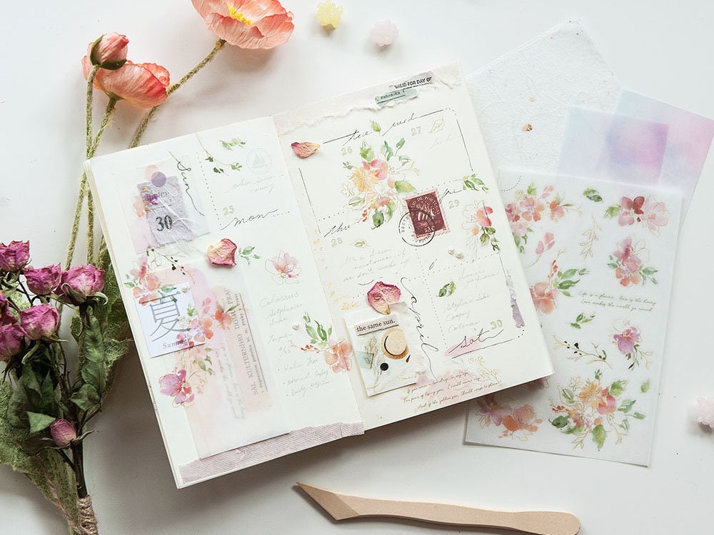 MU Print-On Siirtotarrat 190 - Soft Pink Of Summer