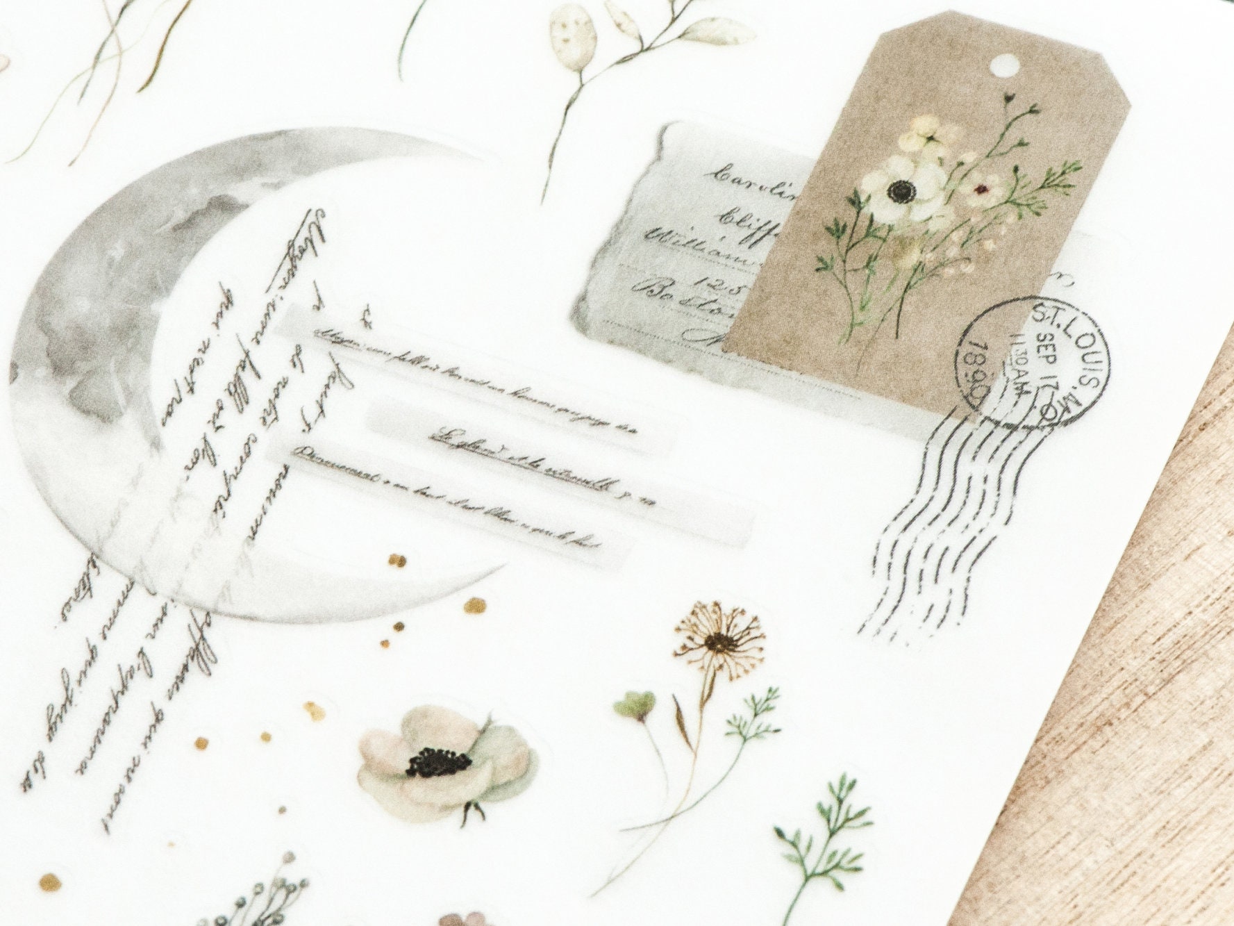 MU Print-On Transfer Stickers 200 - Calm Of The Moon