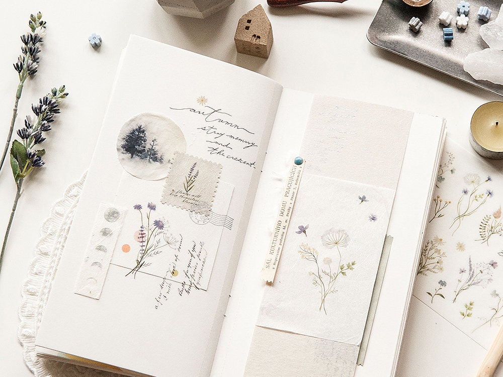 MU Print-On Transfer Stickers 203 -  Valley Of Flowers