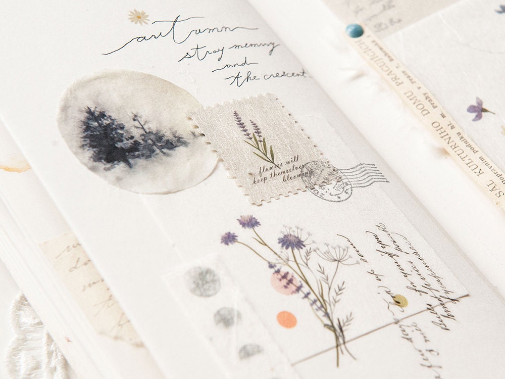 MU Print-On Transfer Stickers 203 -  Valley Of Flowers