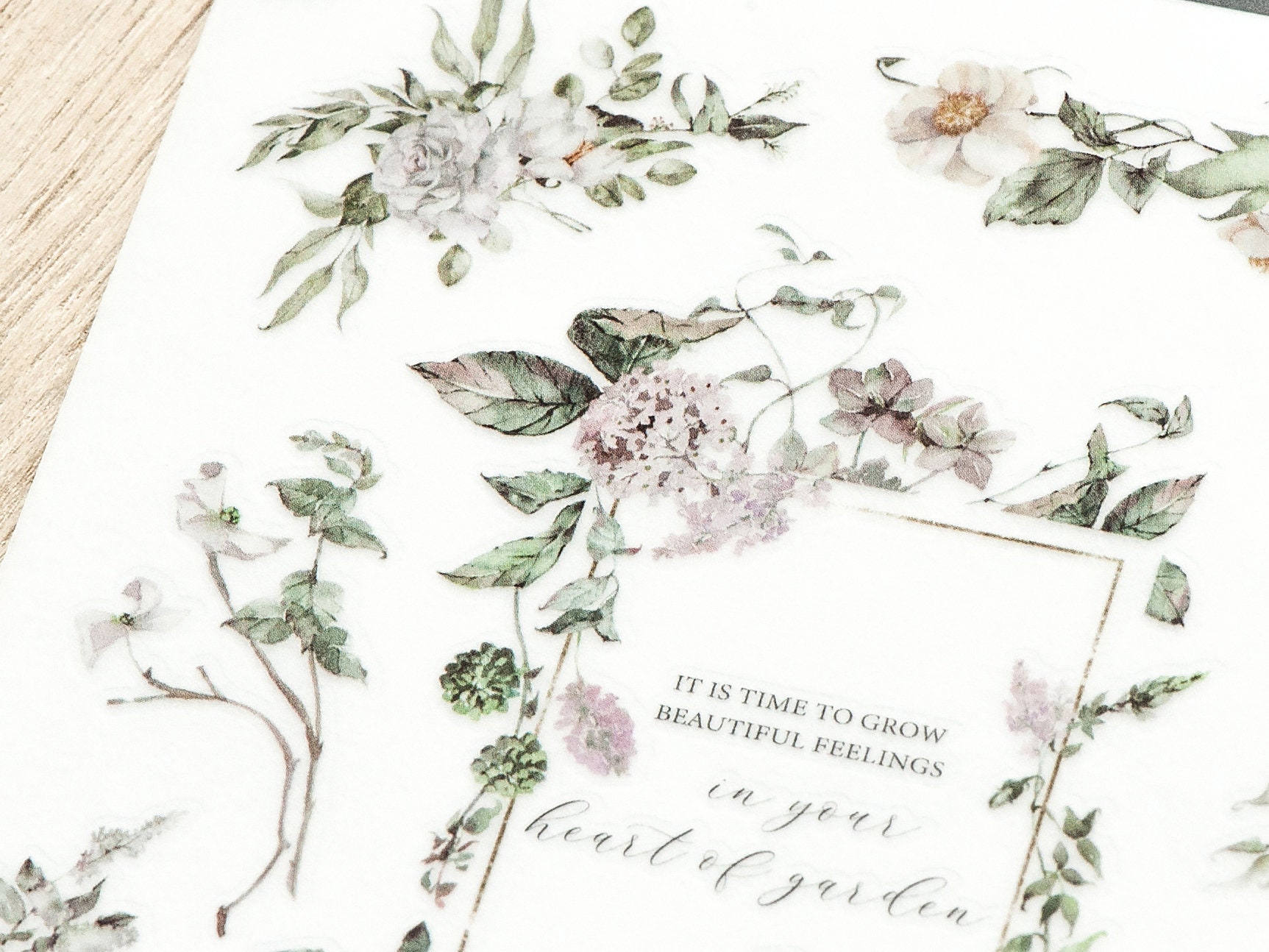 MU Print-On Transfer Stickers 204 - Intertwined Beauty