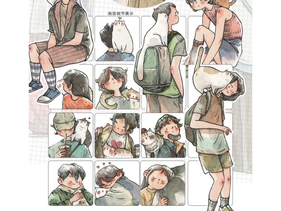 Ding Idako Matte PET Tape - Bring The Cat