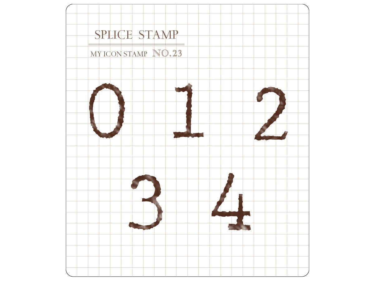 Pre-Order MU Clear Stamp Set Icon 023 - Numbers Basic