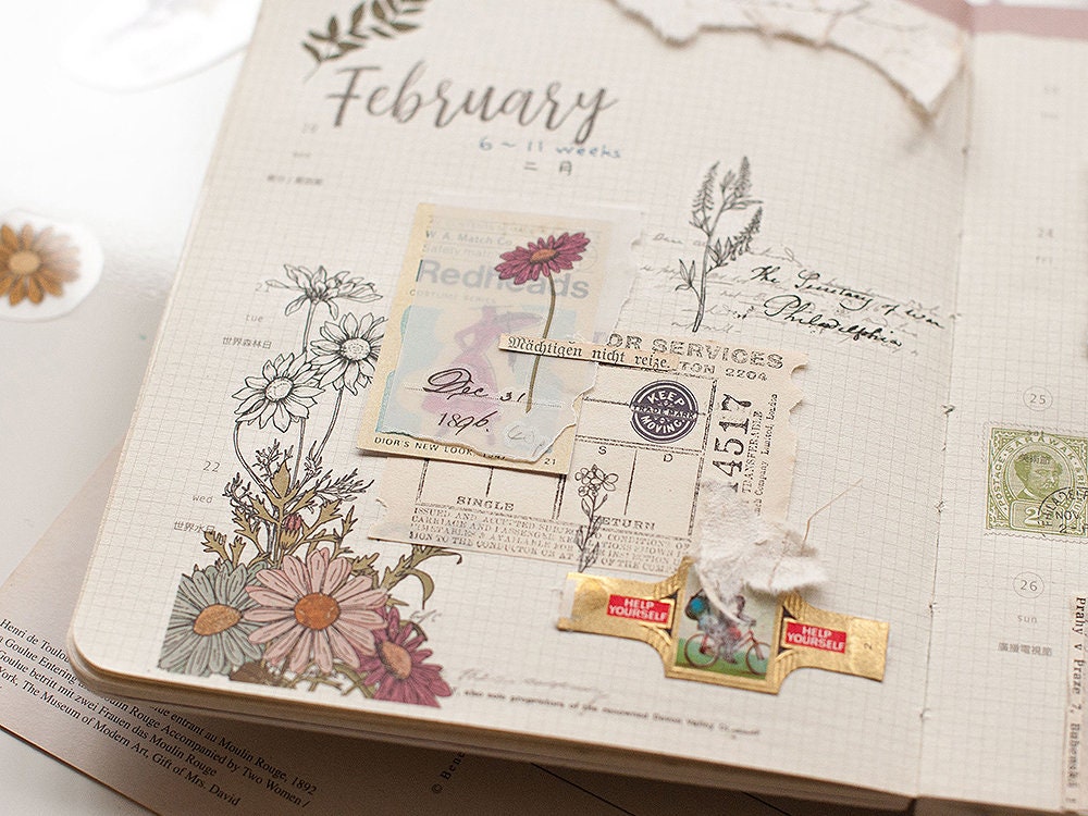 Pre-Order MU Print-On Transfer Stickers 211 - Flower Archives