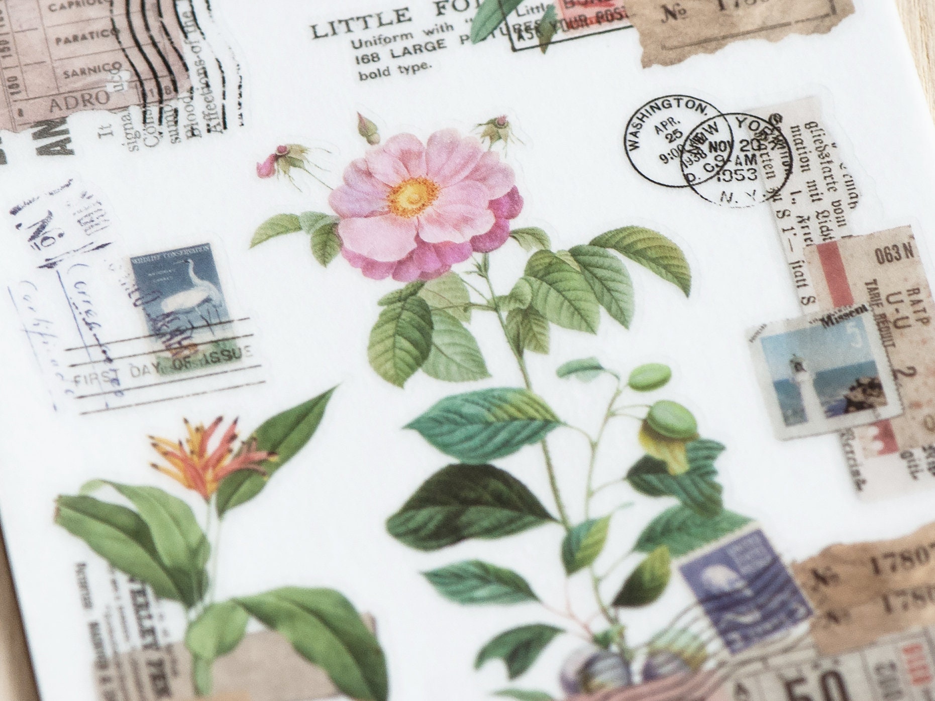 MU Print-On Transfer Stickers 212 - Collage Material