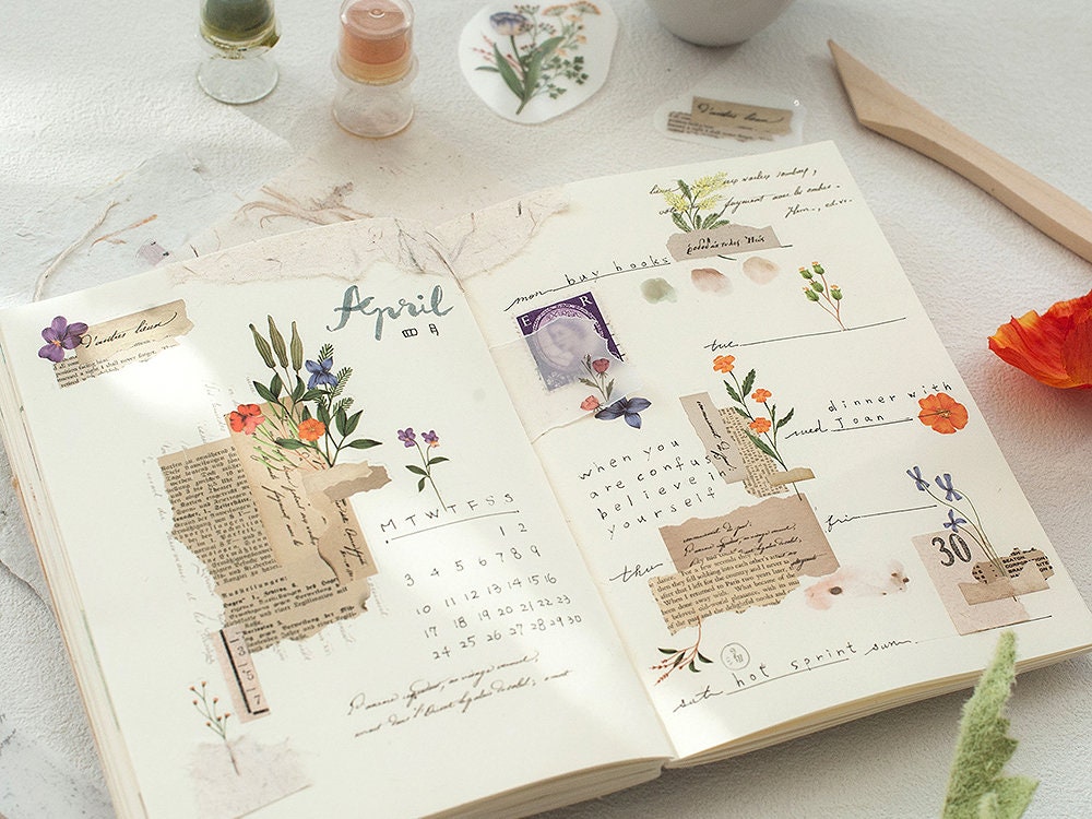 Pre-Order MU Print-On Transfer Stickers 213 - Love For Old Paper