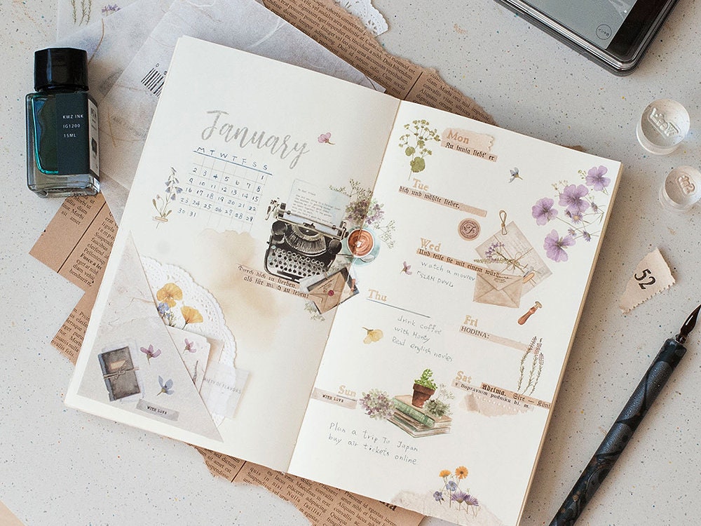 Pre-Order MU Print-On Transfer Stickers 214 - Typewriter